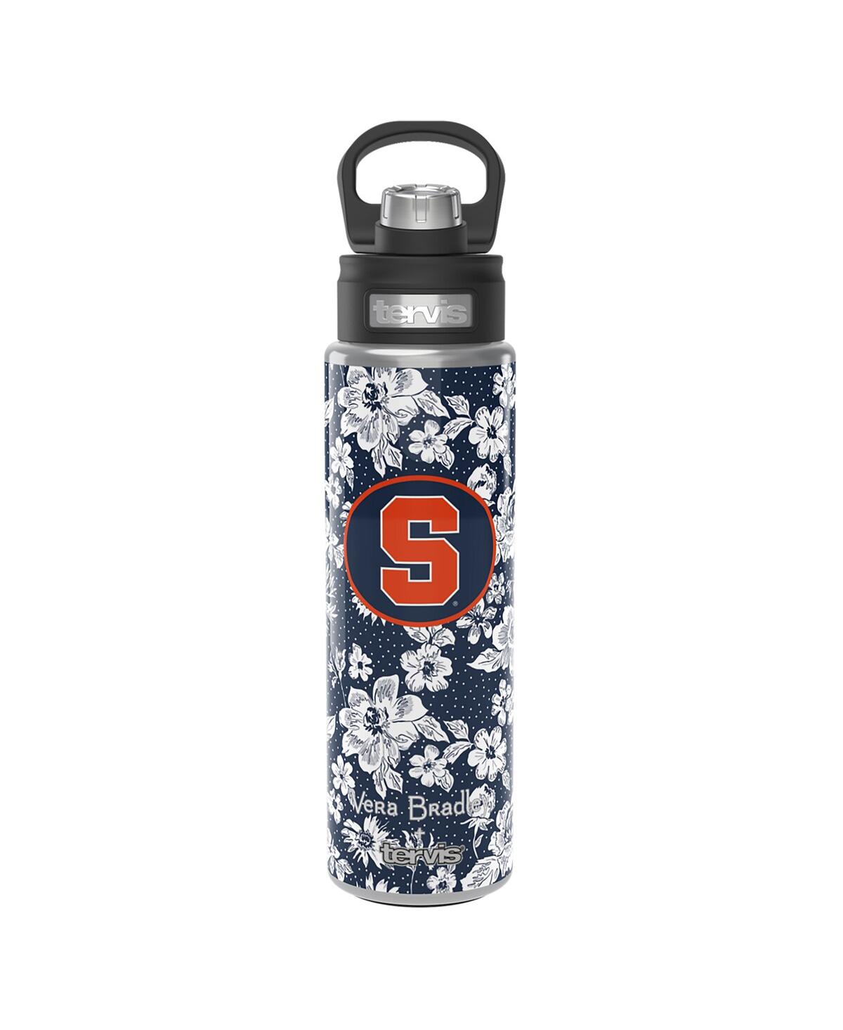 Vera Bradley X Tervis Tumbler Syracuse Orange 24 oz Wide Mouth Bottle With Deluxe Lid In Navy