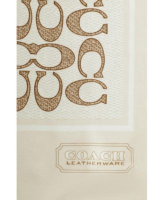 35" Textured Signature C Printed Silk Square 