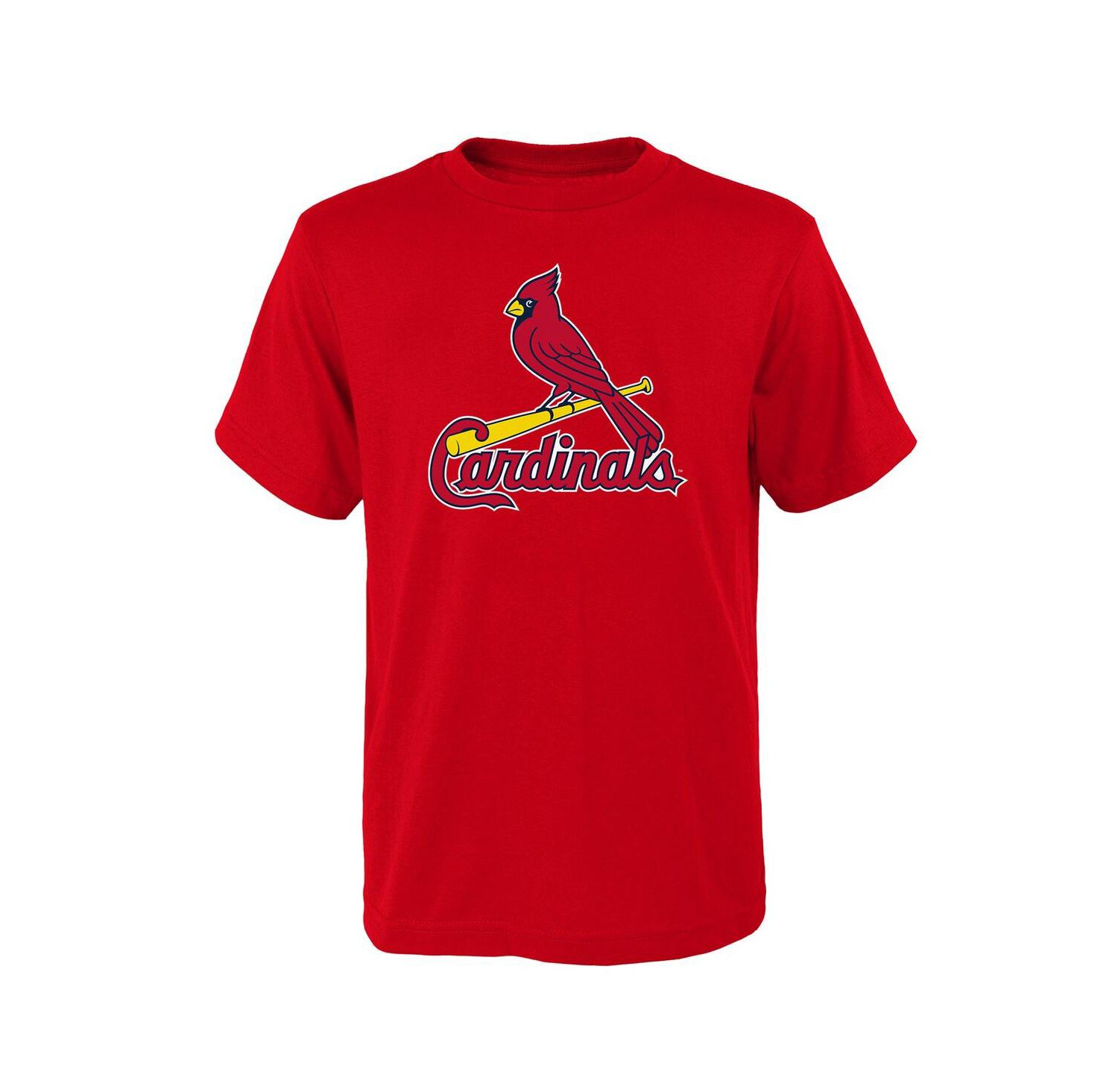 Big Boys and Girls Red St. Louis Cardinals Logo Primary Team T-shirt