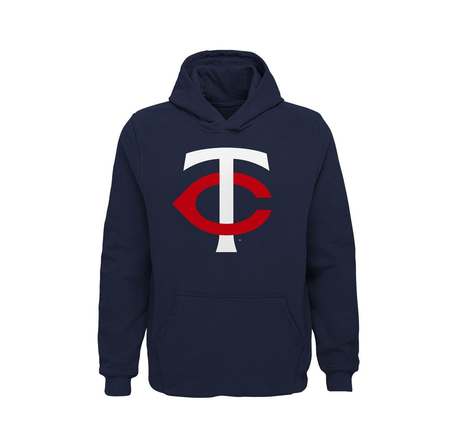 Big Boys and Girls Navy Minnesota Twins Team Primary Logo Pullover Hoodie
