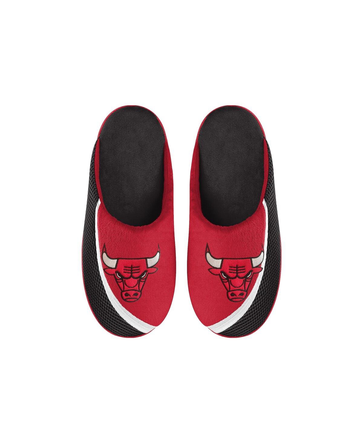 Foco Kids' Youth Boys And Girls  Chicago Bulls Big Logo Color Edge Slippers In Black