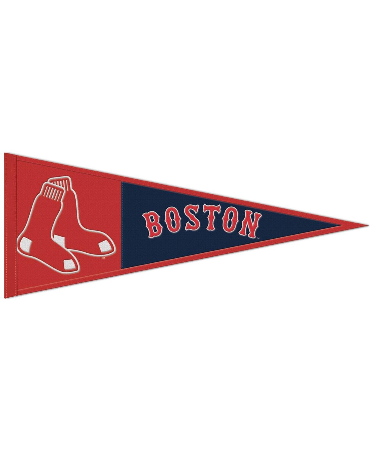 Wincraft Boston Red Sox 13" X 32" Wool Primary Logo Pennant In Red,blue