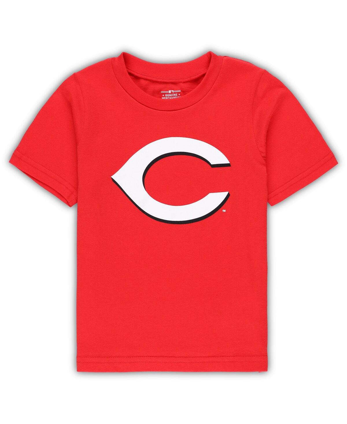 Outerstuff Babies' Toddler Boys And Girls Red Cincinnati Reds Team Crew Primary Logo T-shirt