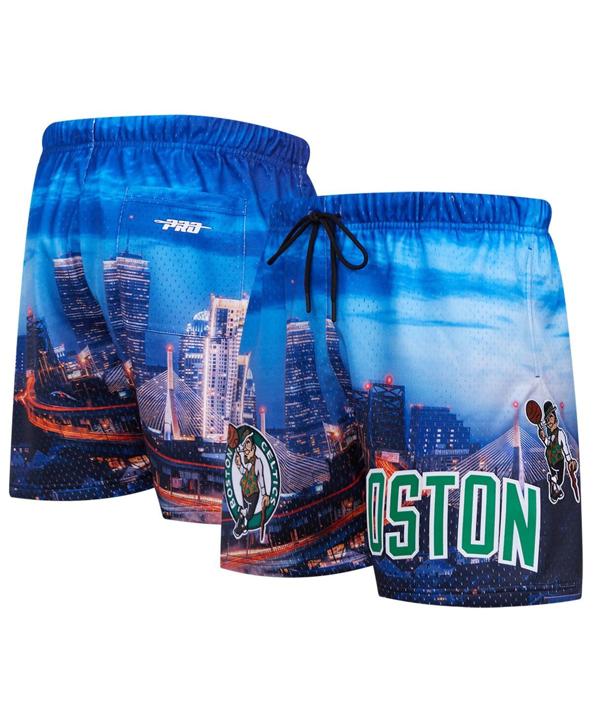 Shop Pro Standard Men's  Boston Celtics Cityscape Shorts In Blue