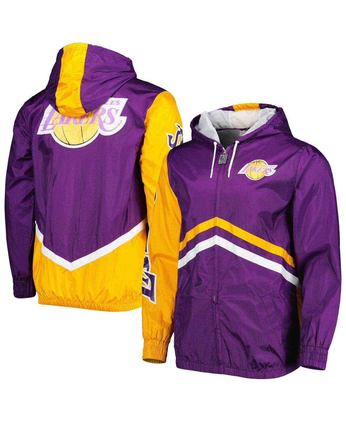 Mitchell & Ness Men's  Purple Los Angeles Lakers Undeniable Full-zip Windbreaker Jacket In Purple