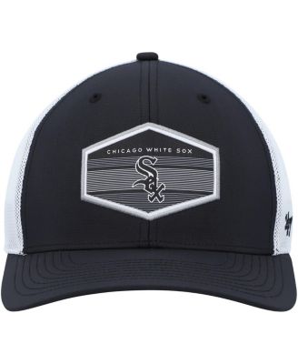 Men's Black, White Chicago White Sox Burgess Trucker Snapback Hat