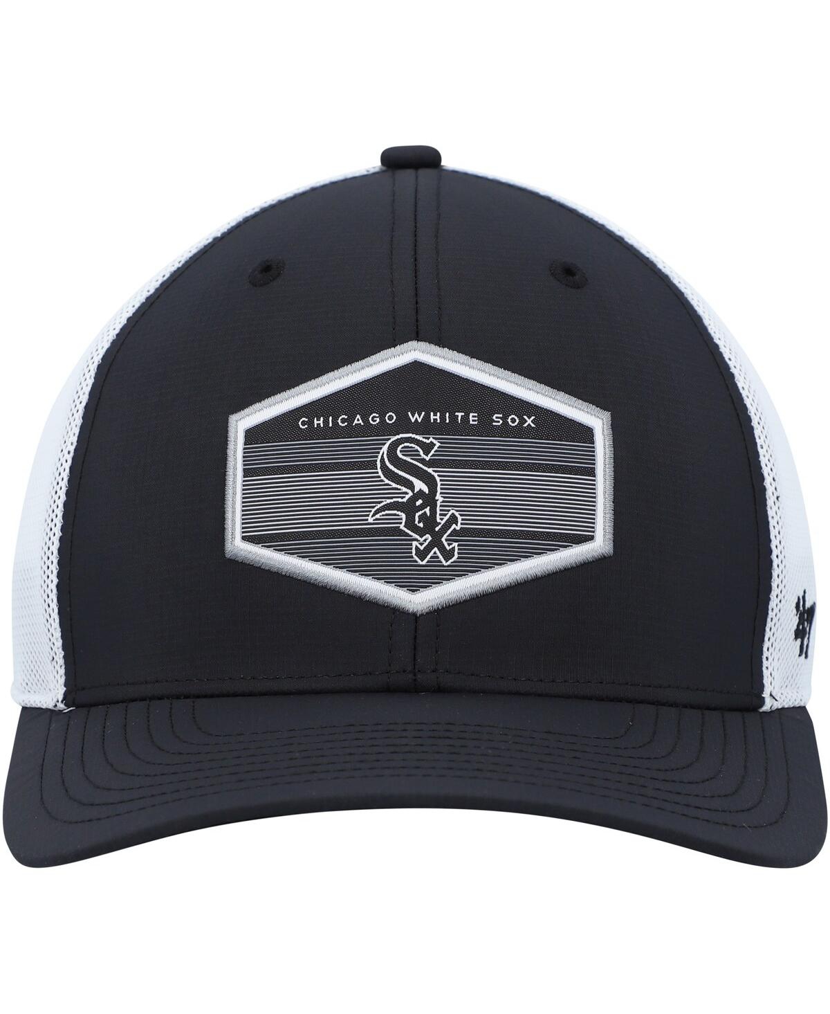 47 Brand Men's ' Black, White Chicago White Sox Spring Training Burgess Trucker Snapback Hat In Black,white