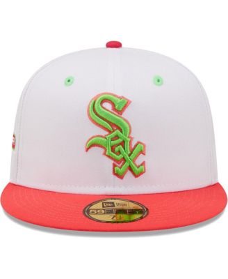 Men's White, Coral Chicago White Sox 2003 MLB All-Star Game Strawberry Lolli 59FIFTY Fitted Hat
