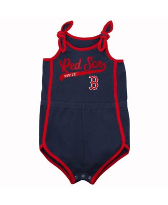 Toddler Girls Navy Boston Red Sox Hit and Run Bodysuit