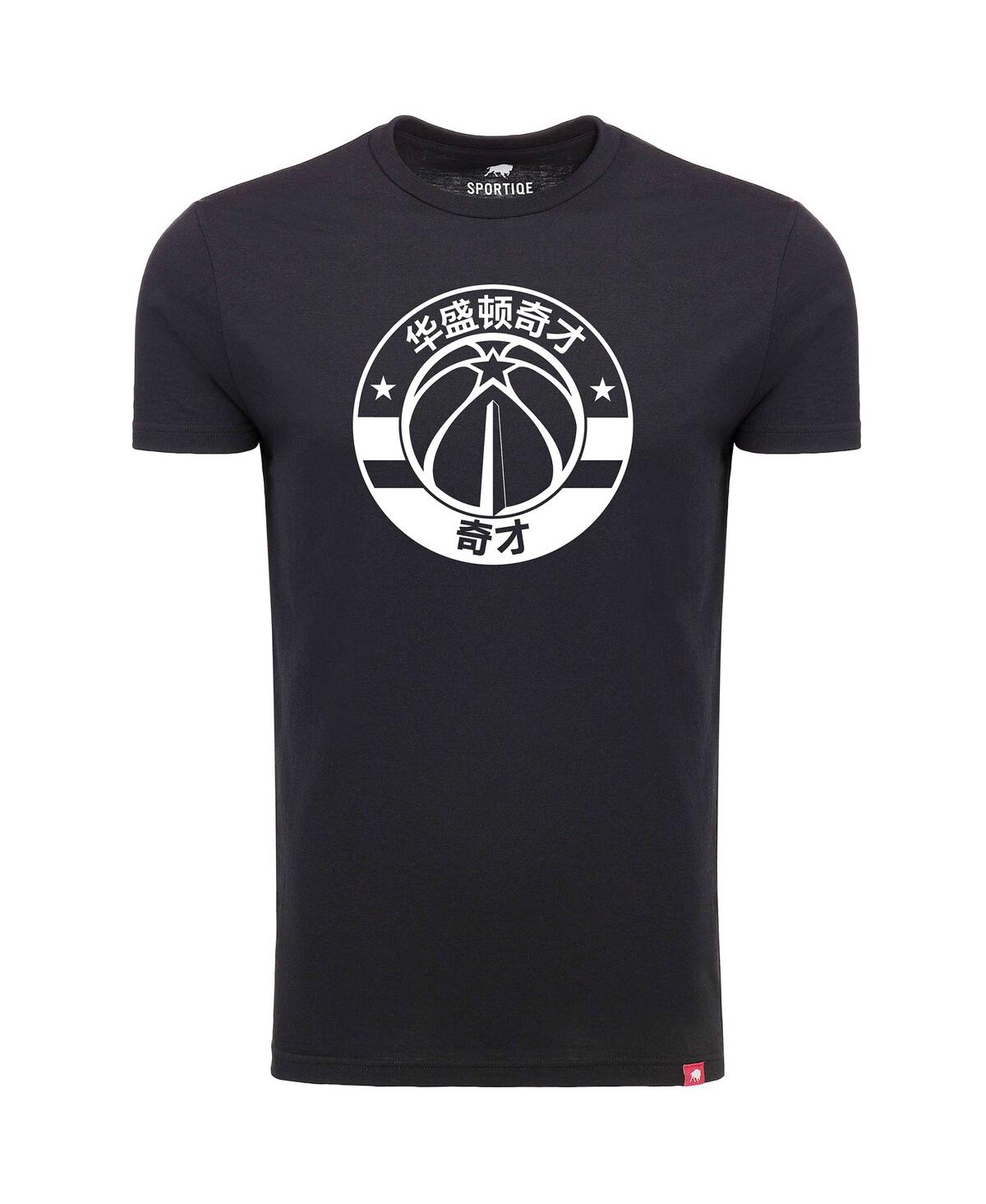 Shop Sportiqe Men's  Black Washington Wizards Chinese Language Comfy Tri-blend T-shirt