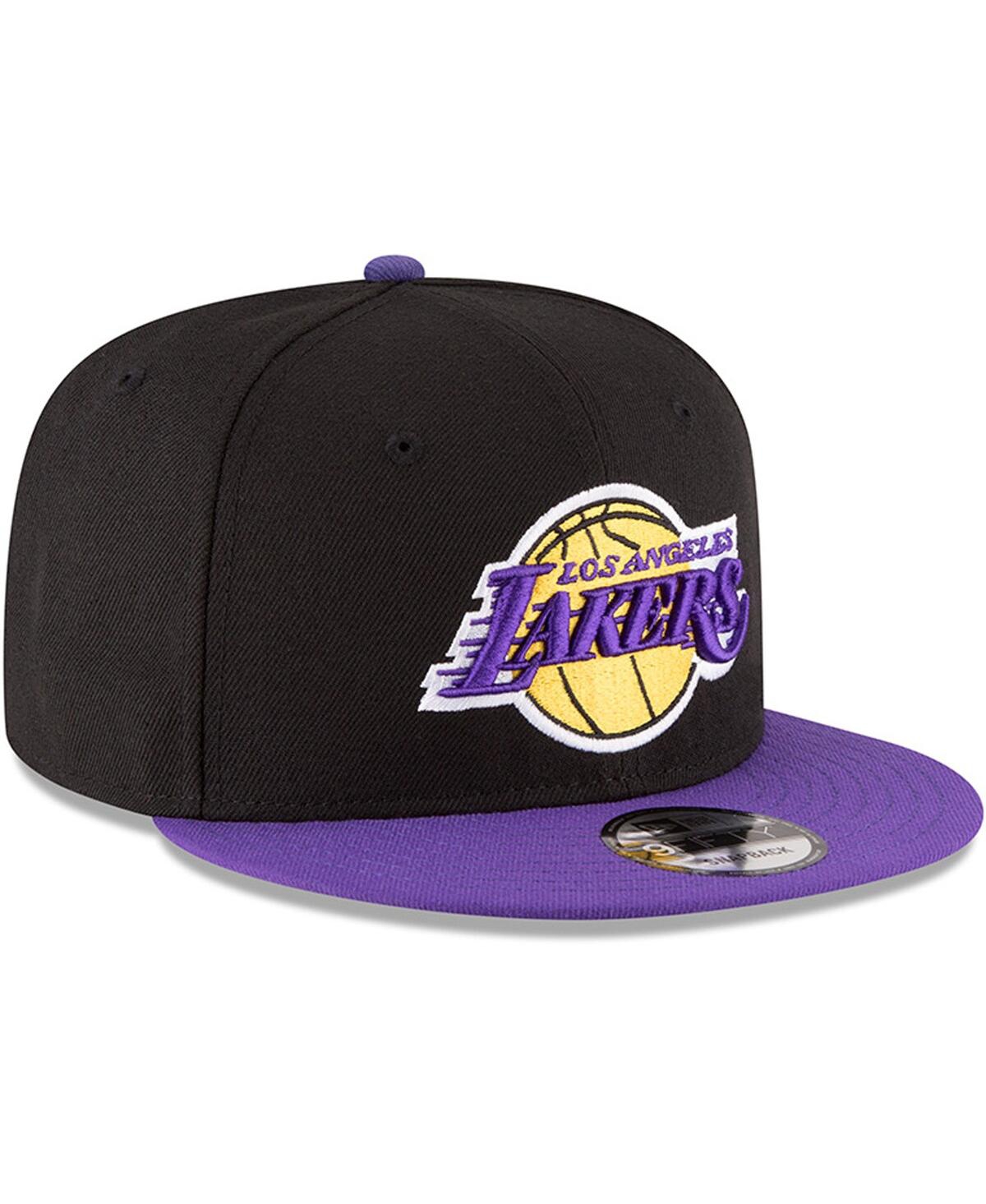 New Era 9fifty Nba Los Angeles Lakers 2-tone Black/purple Snapback Hat 70557044 In Black,purple