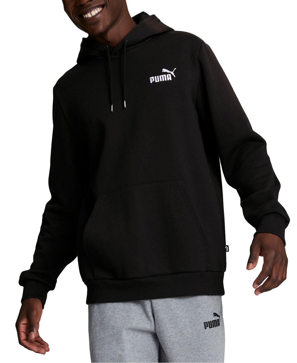 PUMA MEN'S EMBROIDERED LOGO HOODIE