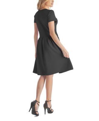 Women's Scoop Neck Knee Length with Pocket Dress