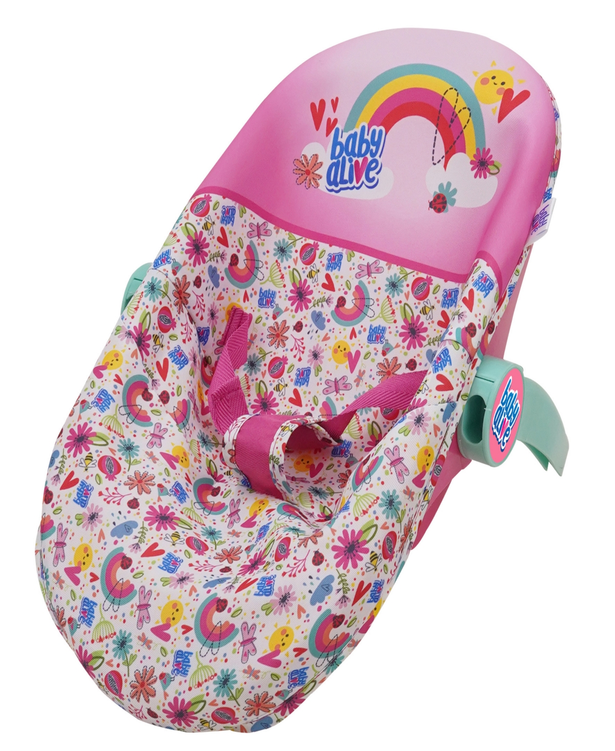 Shop Baby Alive Deluxe Pink Rainbow Doll Car Seat In Multi