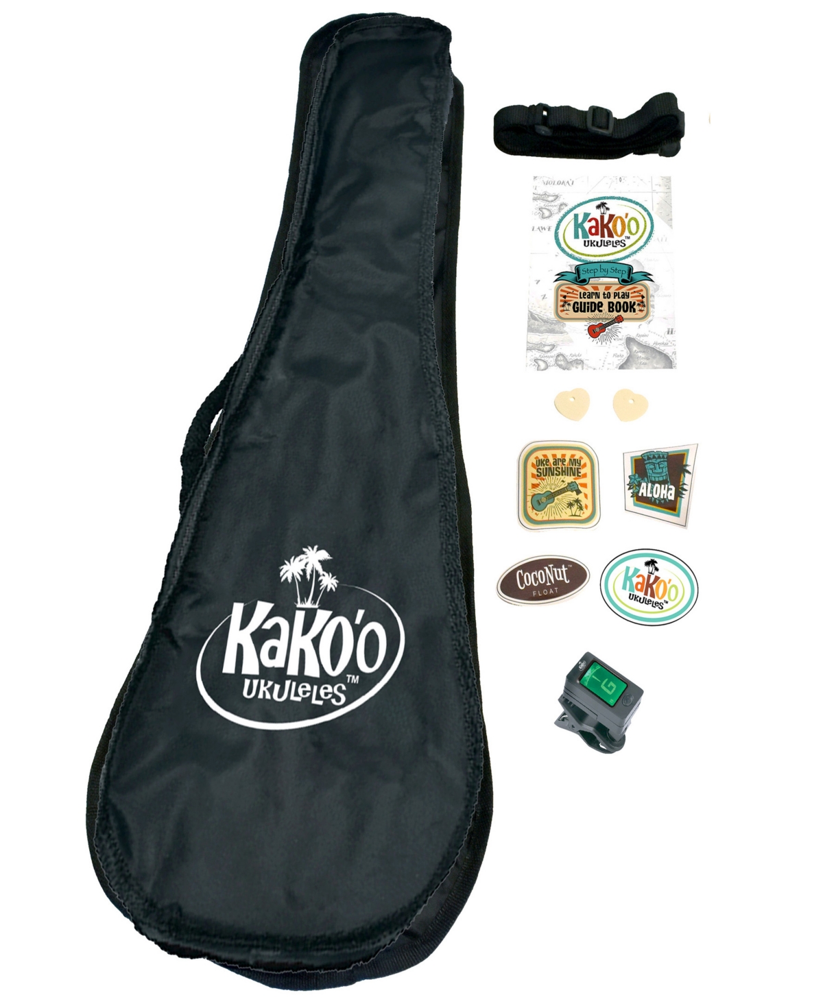 Shop Kako'o Music Sandalwood Wooden Ukulele Set In Multi