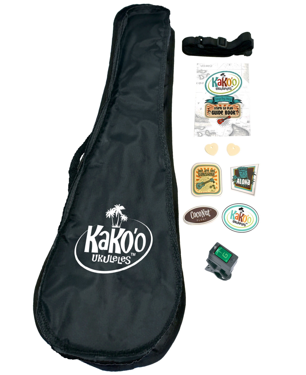 Shop Kako'o Music Seafoam Green Wooden Ukulele Set In Multi