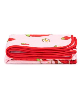 Strawberry Shortcake Strawberries Galore Travel 2 Piece Pillow Throw Set