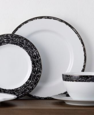 Rill Set of 4 Dinner Plates, Service for 4