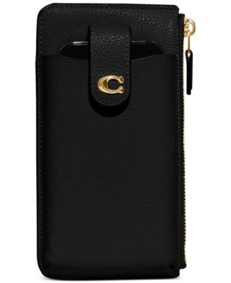 COACH Essential Polished Pebble Leather Phone Wallet Macy s