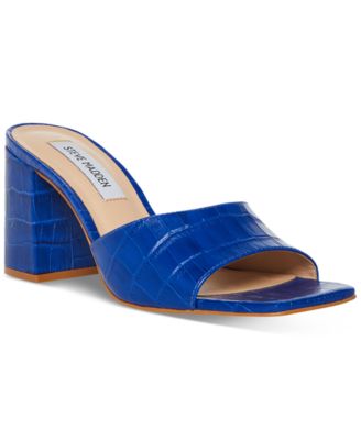 Steve madden block fashion heel blue