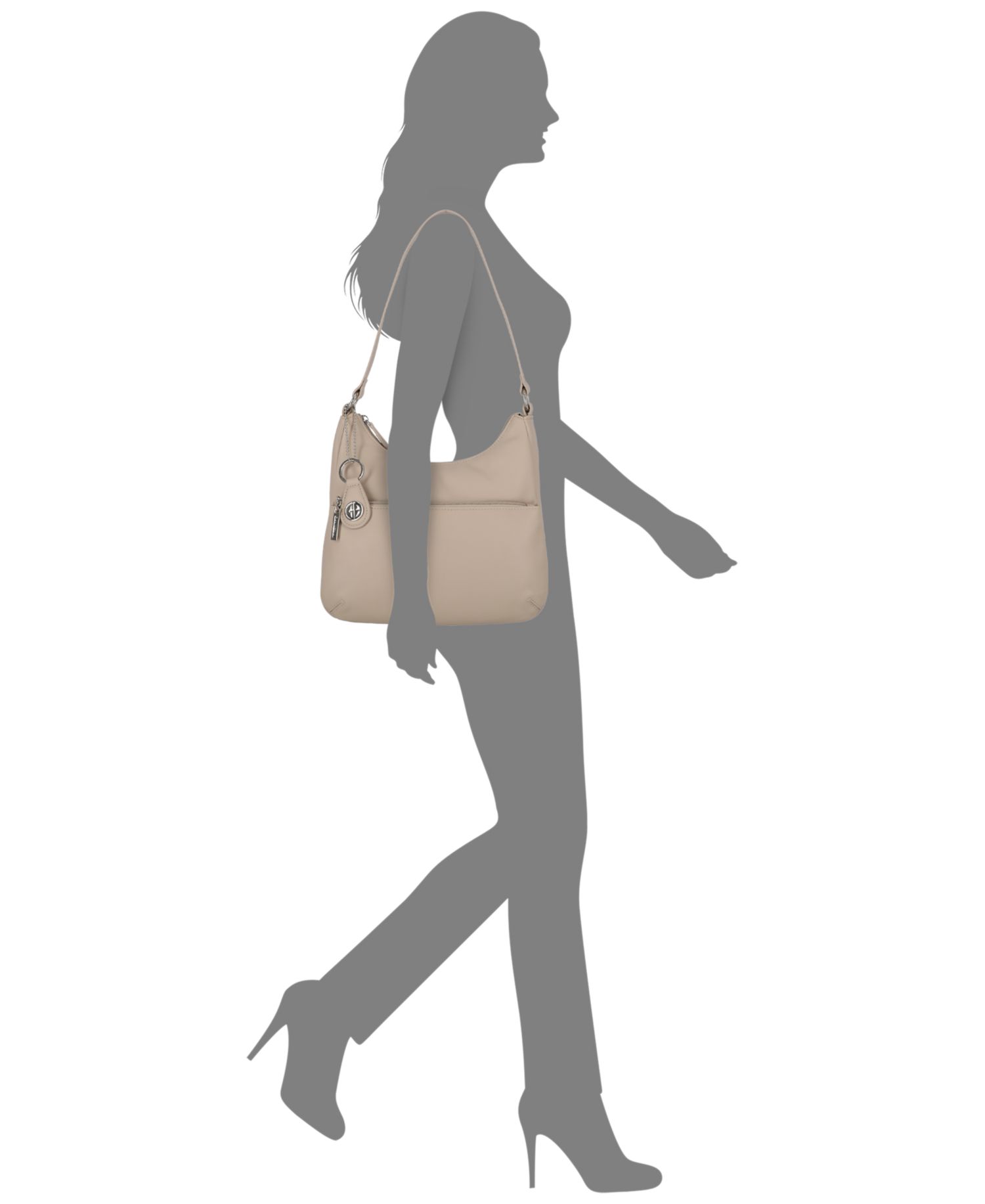 Nappa Leather Hobo Bag