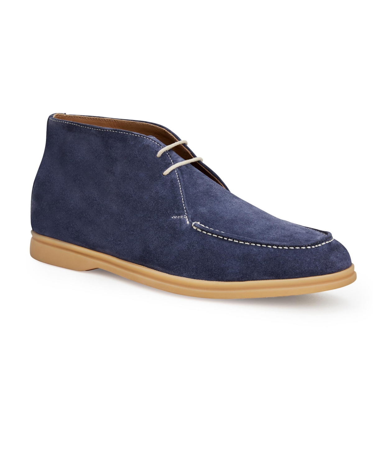 Shop Bruno Magli Men's Alto Chukka Lace Up Boots In Navy Suede