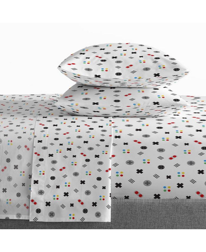 Saturday Park Gamer 100% Organic Cotton Full Bed Set - Macy's