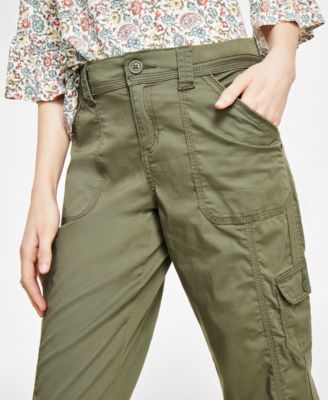 Women's Mid-Rise Cargo Capri Pants, Exclusively at Macy's