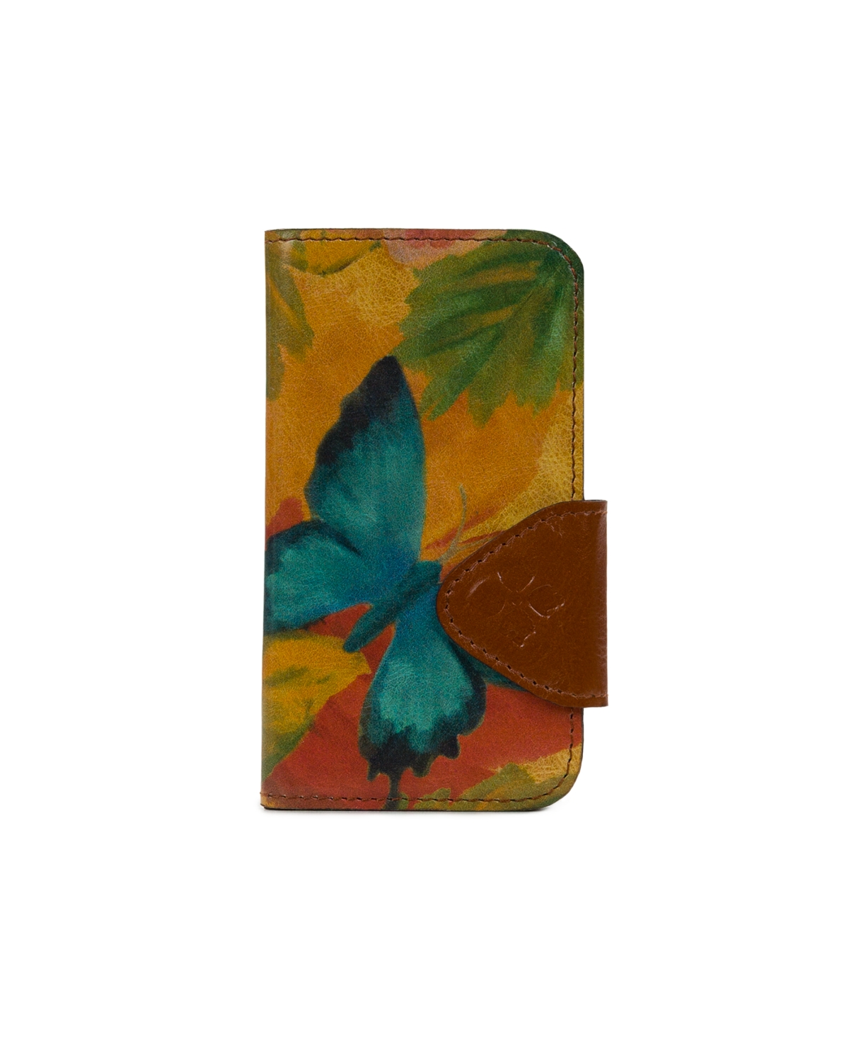 Patricia Nash Michele Leather Wallet Iphone 13 Case In Watercolor Butterfly