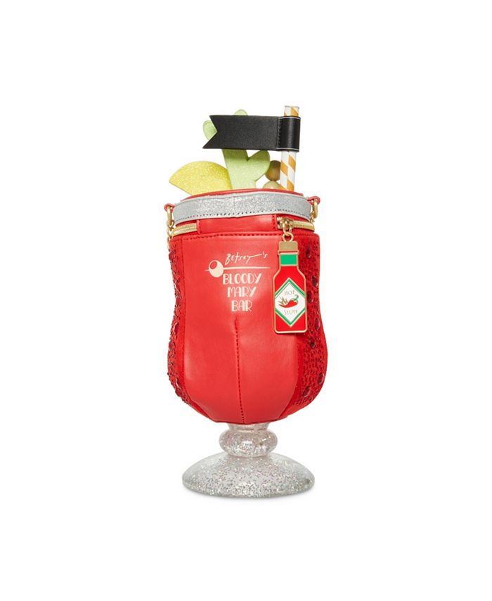 Betsey Johnson Bloody Mary Bling Rhinestone Crossbody Bag & Reviews