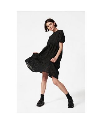 macy's black dress with flowers Women's Madeline in Floral Jacquard NA-12.09.25AM Black Sleeveless Midi Dress Color:Seafoam this midi dress goes