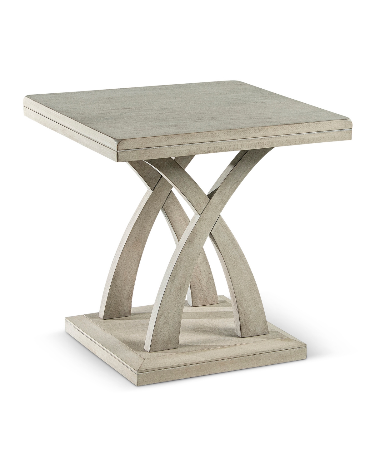Steve Silver Jocelyn 24" Wooden End Table In Light Gray