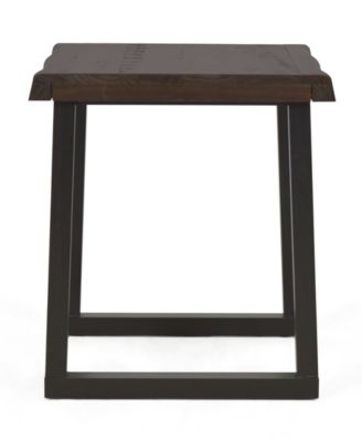 CLOSEOUT Steve Silver Jennings 22" Solid Wood Live Edge End Table