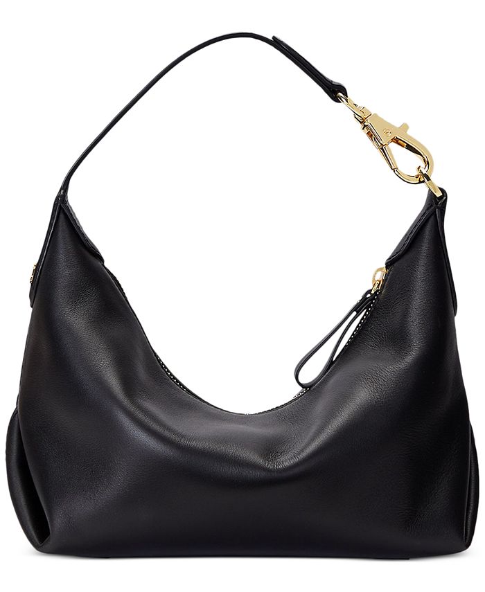 Lauren Ralph Lauren Kassie Medium Leather Convertible Shoulder Bag - Macy's
