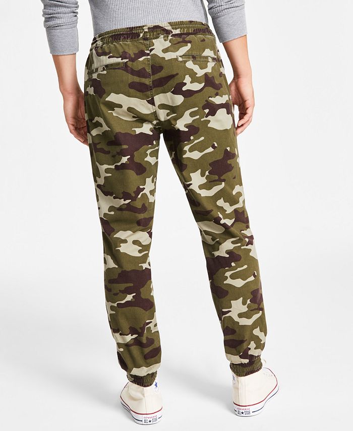 Sun + Stone Men's Articulated Camo Jogger Pants, Created for Macy's ...