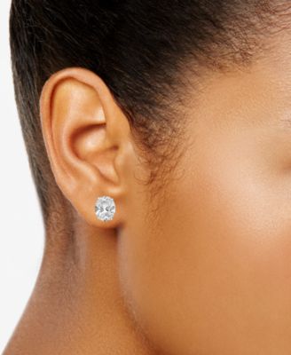 Certified Lab Grown Diamond Oval Stud Earrings (5 ct. t.w.) in 14k Gold