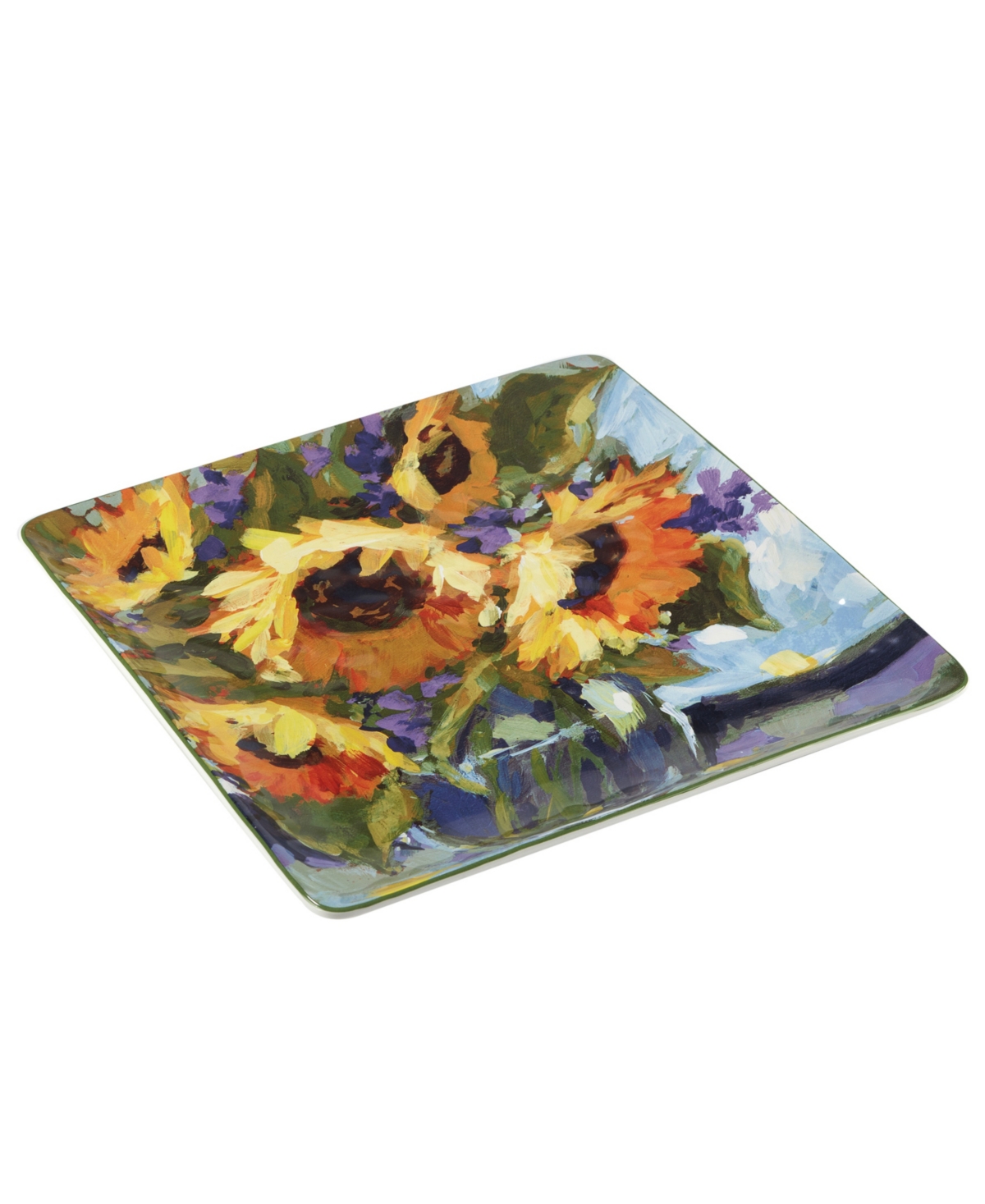 Certified International Sunflower Bouquet Square Platter