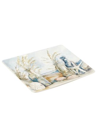 Coastal Landscape Rectangular Platter 14"
