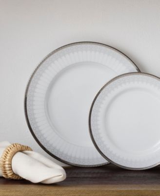 Silver Colonnade Set of 4 Salad Plates, 8.25"