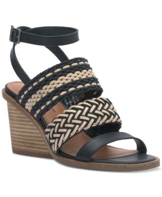 Lucky Brand - Women's Lissie Woven Ankle Strap Wedge Sandals