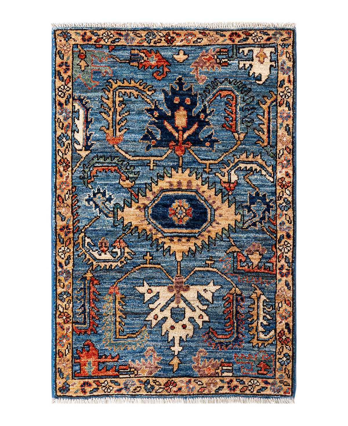 Adorn Hand Woven Rugs Serapi M1982 6'6" X 9'7" Area Rug In Beige