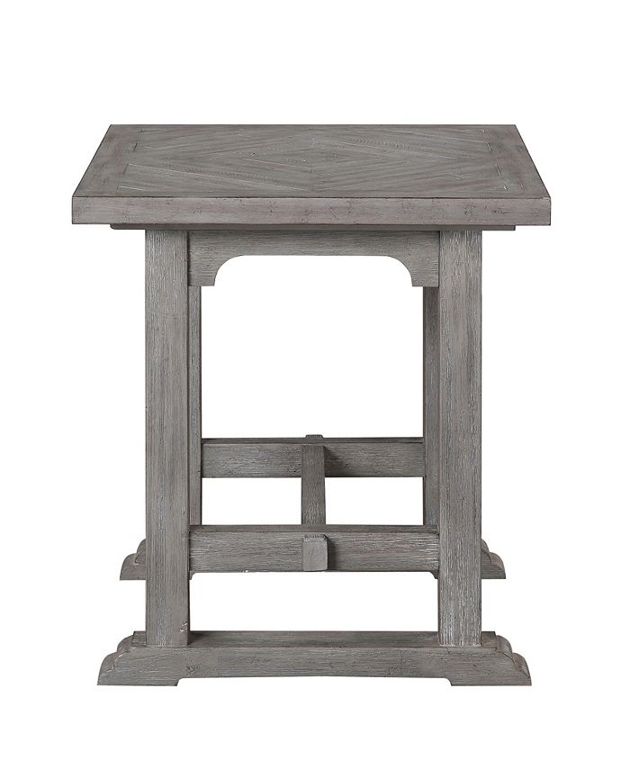 Furniture Steve Silver Whitford 24" Distressed Wood End Table Macy's