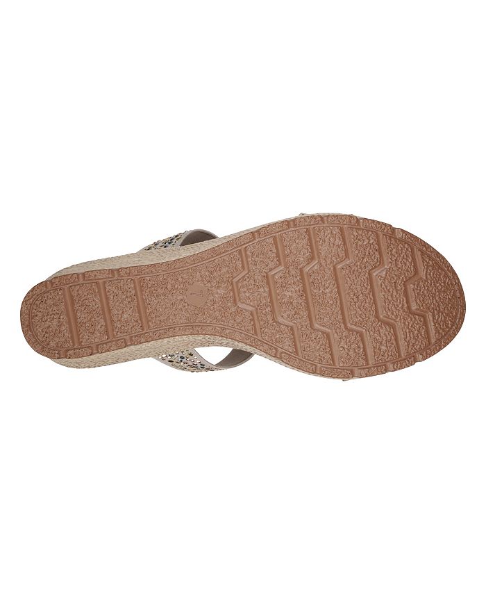 GC Shoes Women's Alena T-Strap Wedge Sandals & Reviews - Sandals ...