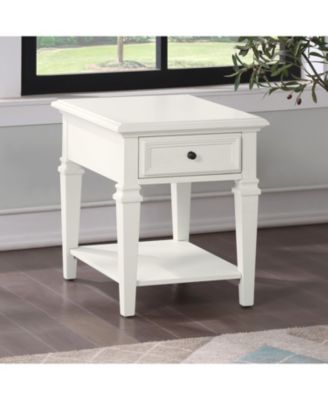 Steve Silver Charlestown 26" Wide Wooden Farmhouse End Table