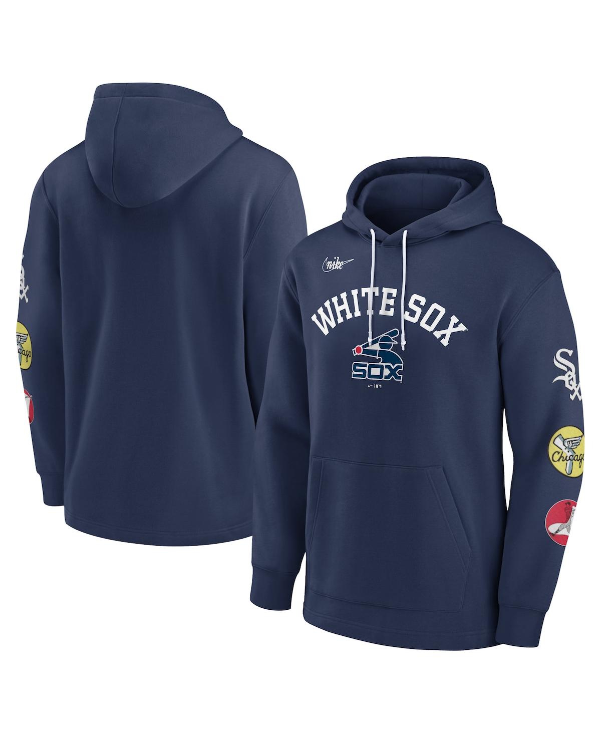 Nike Men's  Navy Chicago White Sox Rewind Lefty Pullover Hoodie