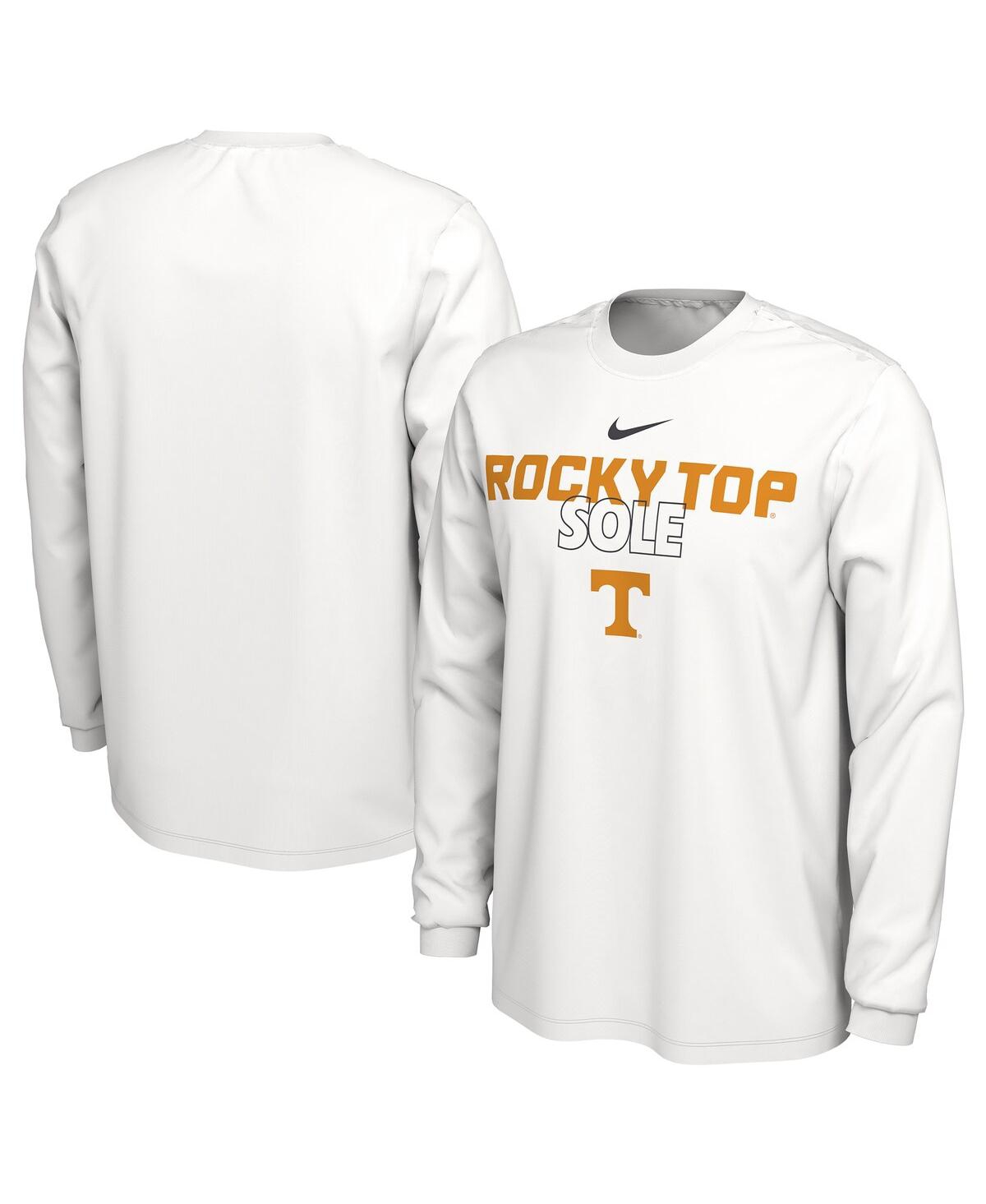 Shop Nike Men's  White Tennessee Volunteers On Court Long Sleeve T-shirt