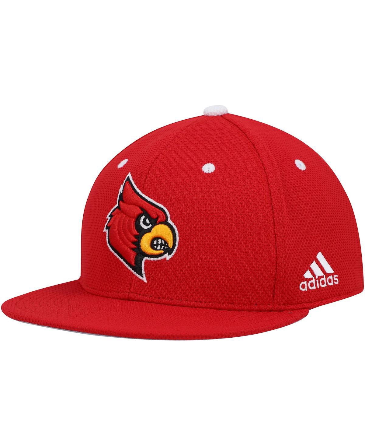 Shop Adidas Originals Men's Adidas Red Louisville Cardinals On-field Baseball Fitted Hat