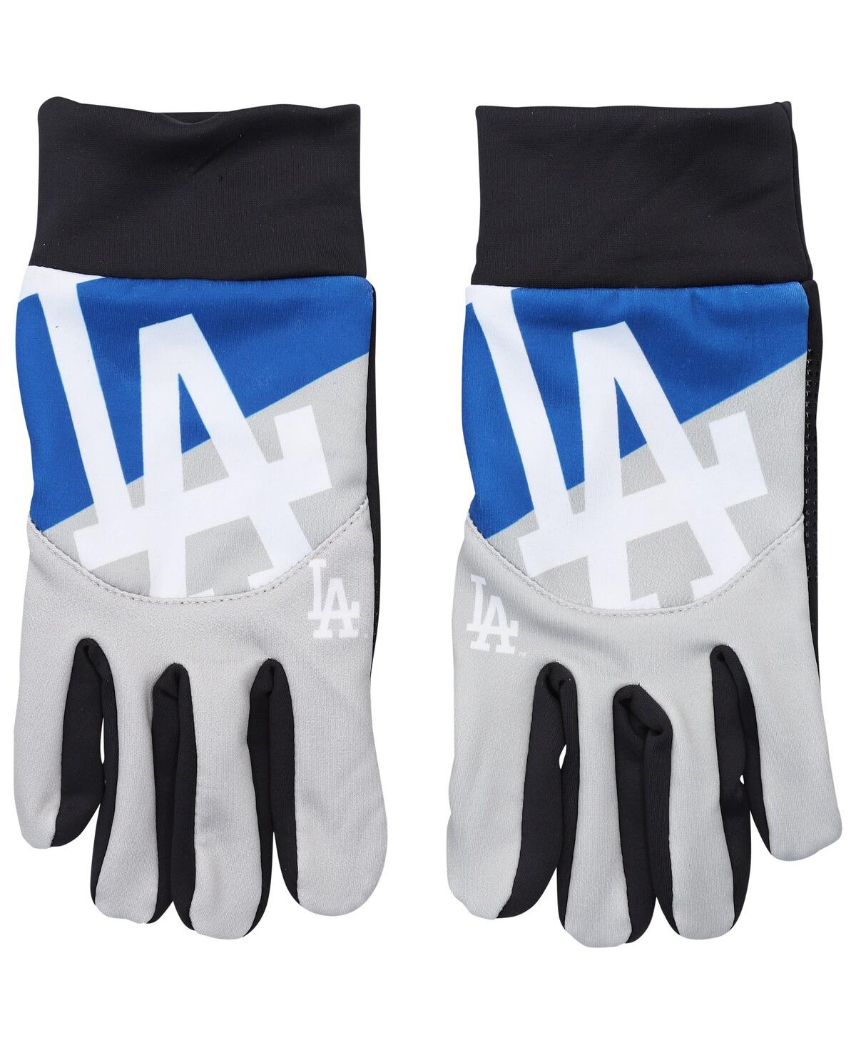 Foco Women's  Los Angeles Dodgers Cropped Logo Texting Gloves In Multi