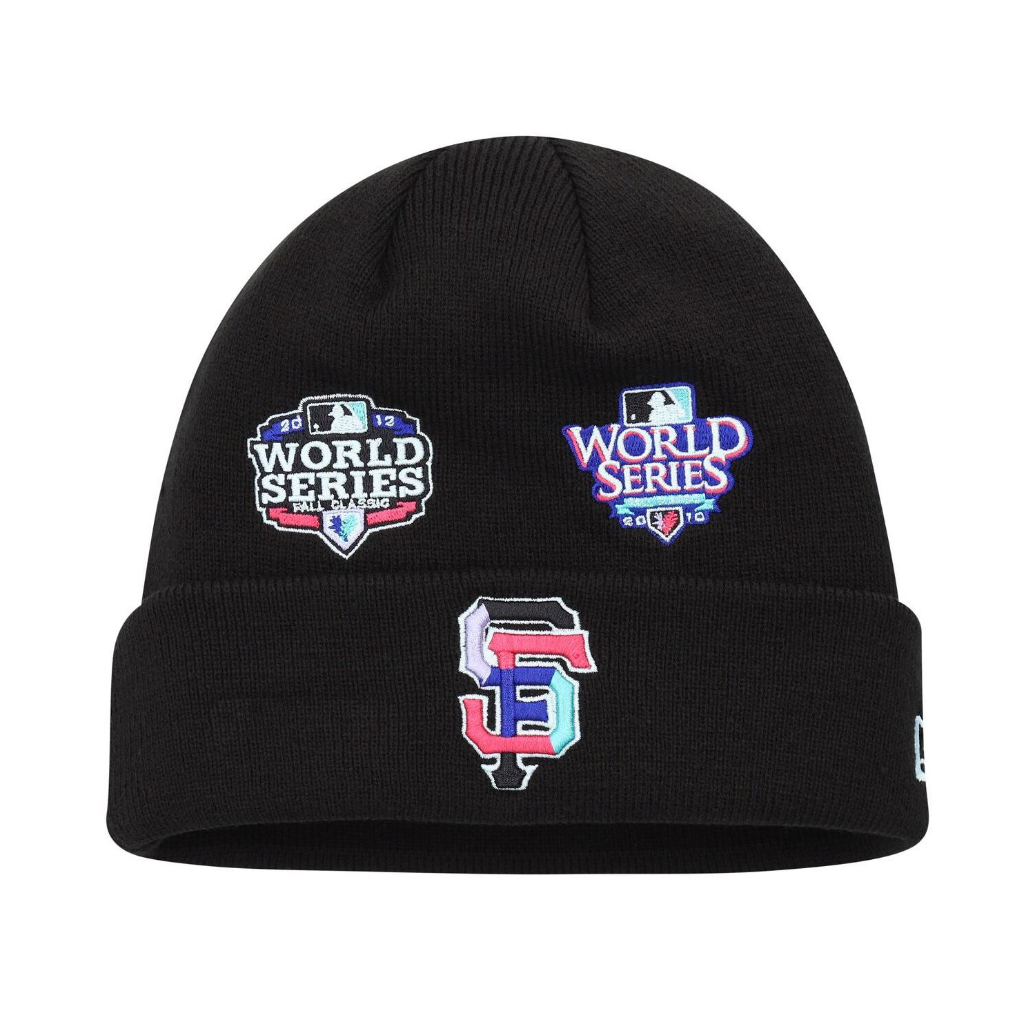 Men's Black San Francisco Giants Polar Lights Cuffed Knit Hat