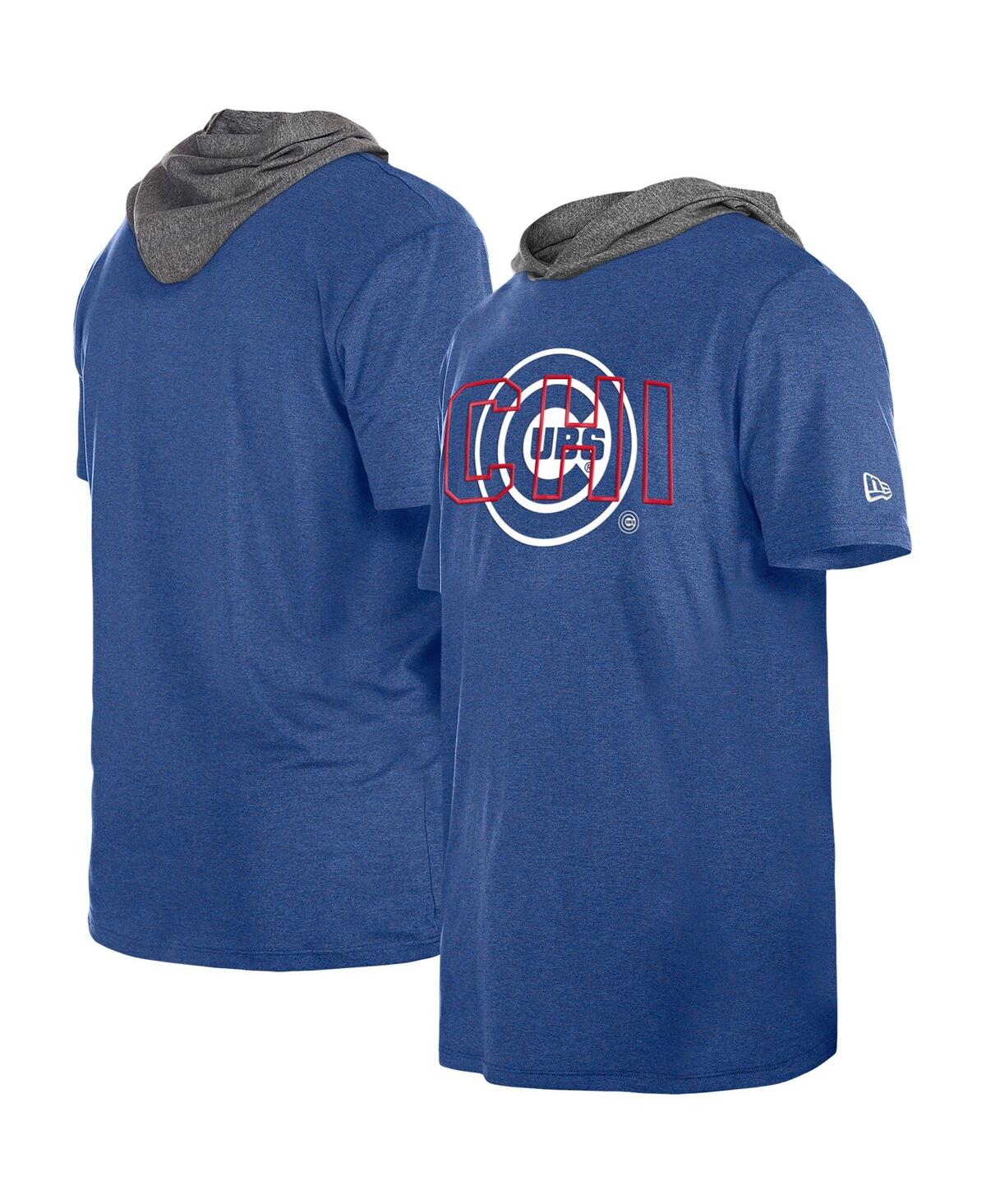 Shop New Era Men's  Royal Chicago Cubs Team Hoodie T-shirt
